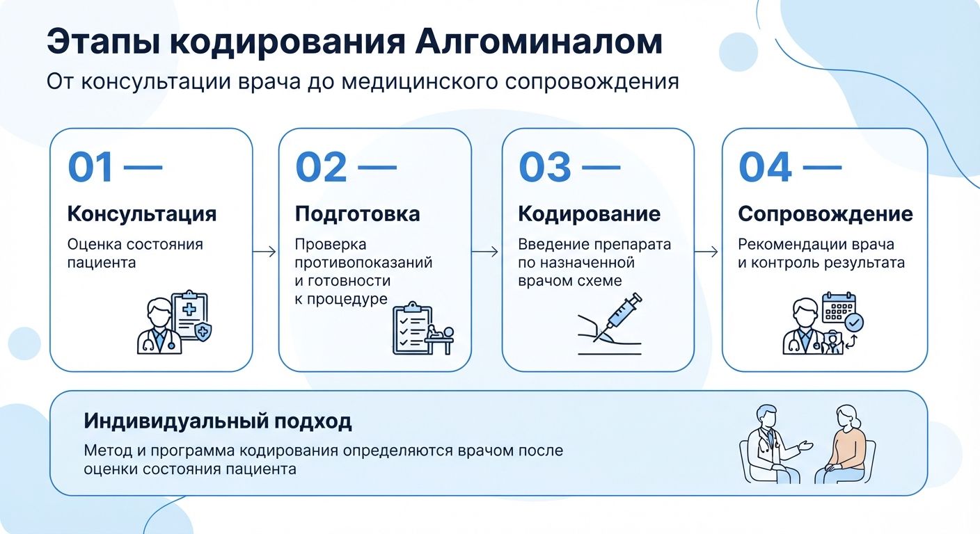 Кодирование препаратом «Алгоминал» в Гулькевичах инфографика